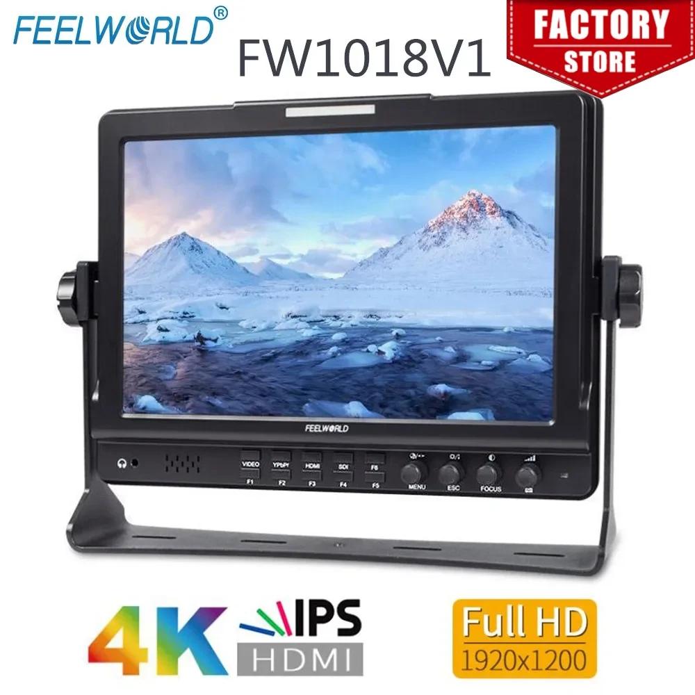 ʿ FW1018V1 10.1 ġ IPS 4K HDMI ī޶ ʵ , Ǯ HD 1920x1200 LCD , DSLR  ȭ Կ 